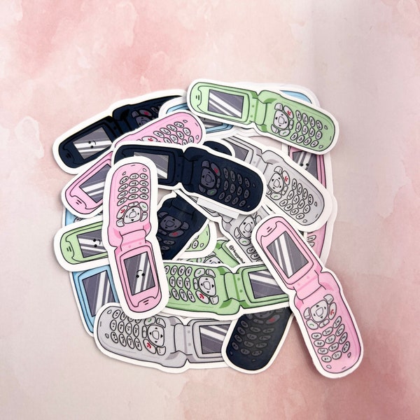 Cute Flip-phone Stickers