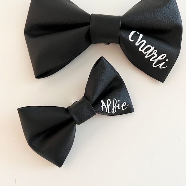 personalised dog bow tie