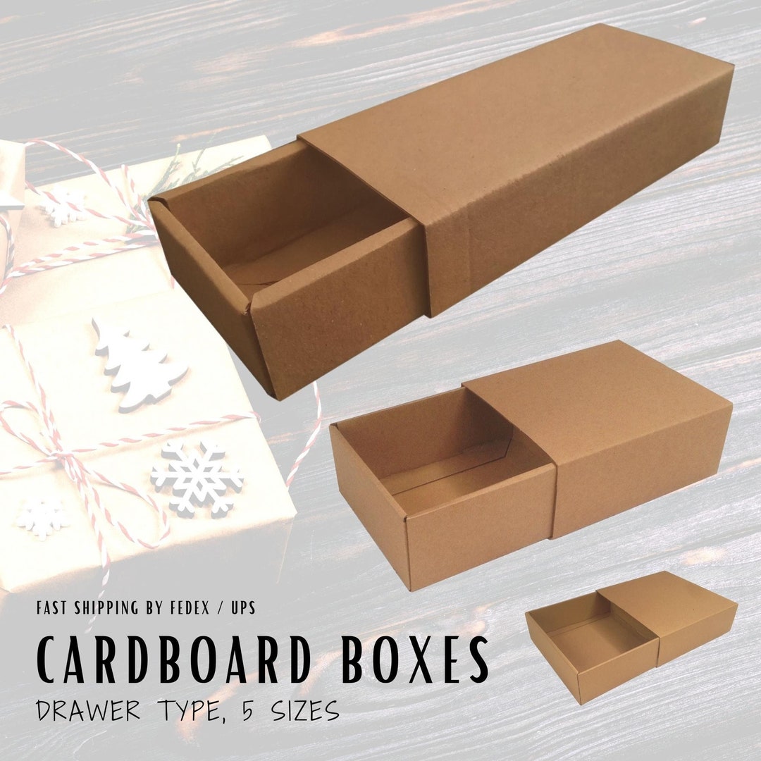 10pcs Cardboard Drawer Boxes, Packaging Boxes, Shipping Box, Mailer