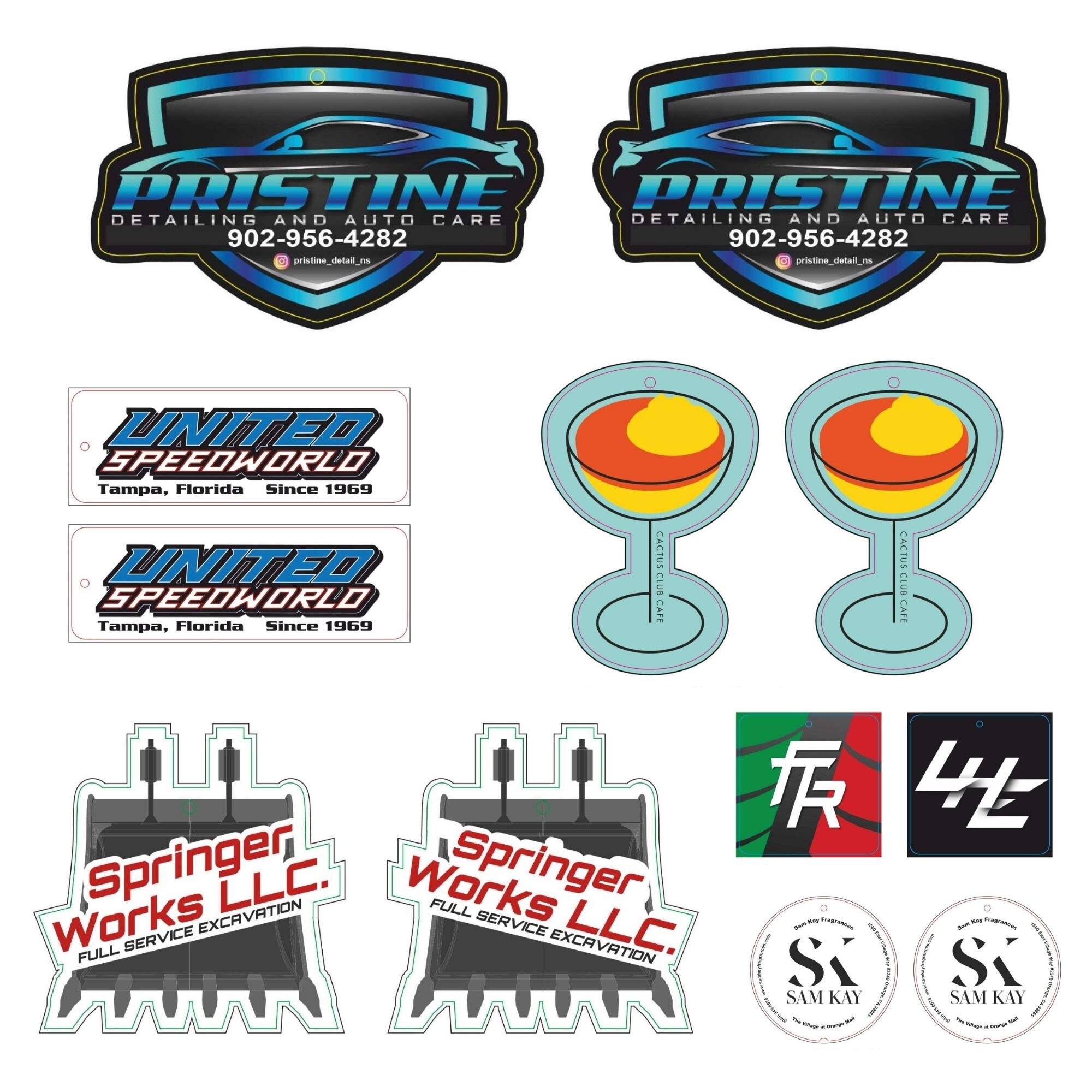 Custom Air Freshener Custom Car Freshener Logo Freshener Etsy