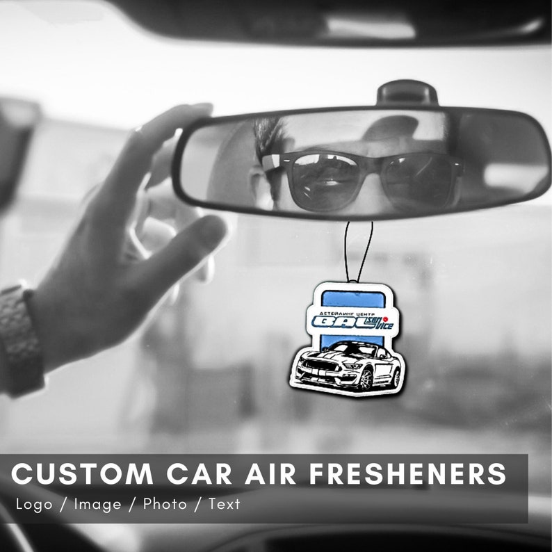 Custom Air Freshener Custom Car Freshener Logo Freshener Etsy