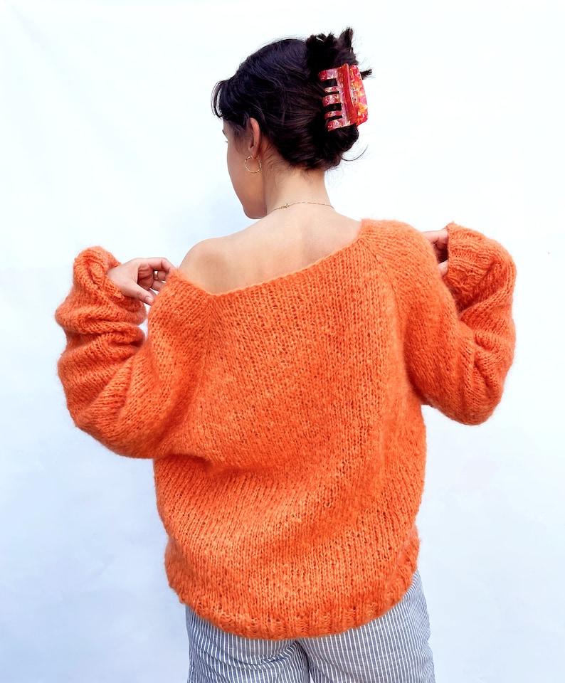 KNITTING PATTERN SWEATER.Siri Knitting Pattern Sweater. Beginnerfriendly Knitting Pattern Sweater.Top Down Knitting Pattern Sweater.Mohair. image 3