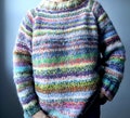 KNITTING PATTERN SWEATER Zerowaste Stina Knitting Pattern Sweater Scrapyarn Knitting Pattern Sweater Top Down Beginnerfriendly Sweater