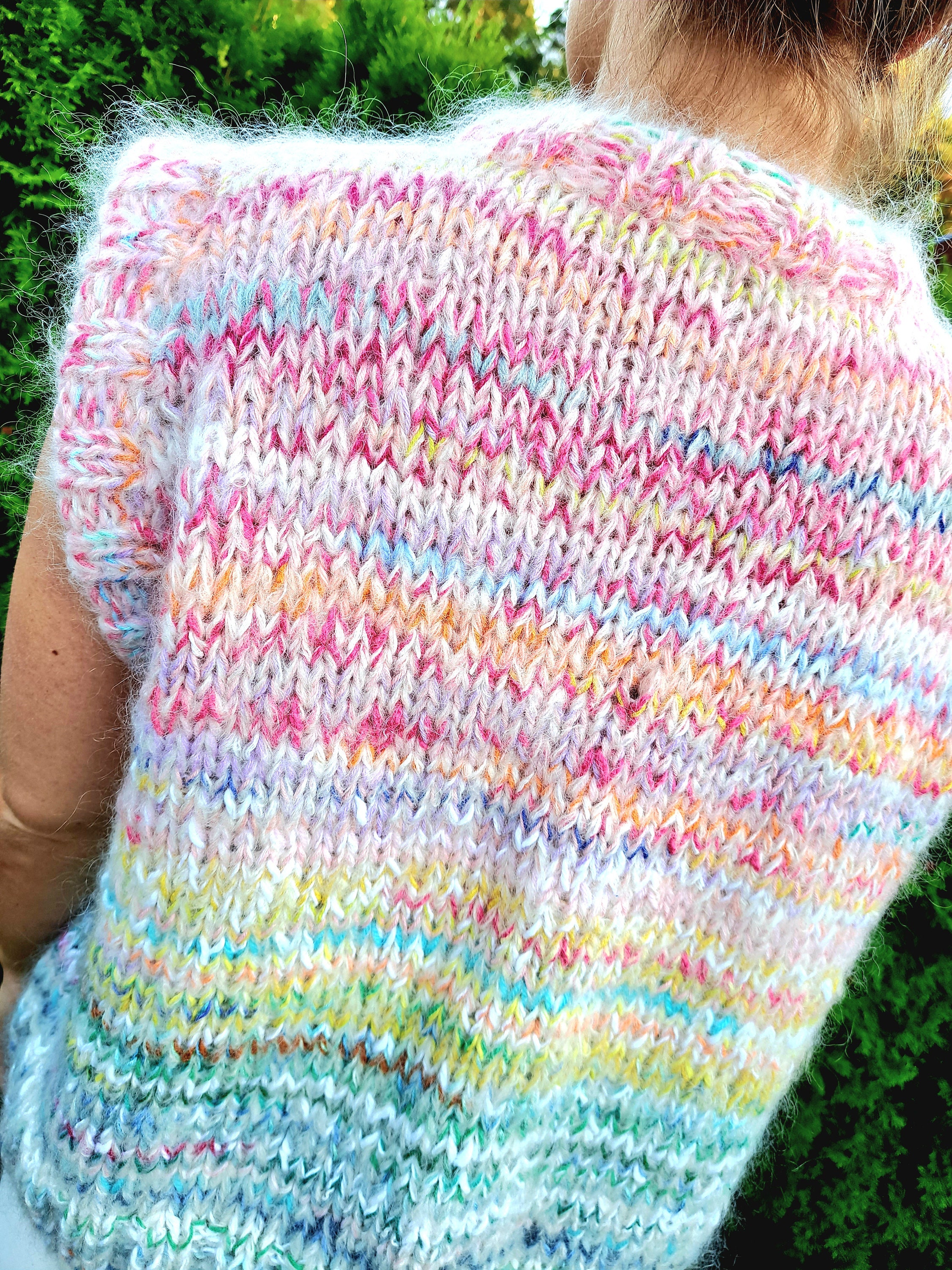 KNITTING PATTERN Vest.zerowaste Knitting Pattern Vest