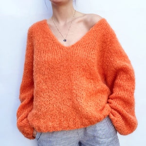 KNITTING PATTERN SWEATER.Siri Knitting Pattern Sweater. Beginnerfriendly Knitting Pattern Sweater.Top Down Knitting Pattern Sweater.Mohair. image 1