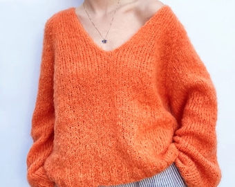 KNITTING PATTERN SWEATER.Siri Knitting Pattern Sweater. Beginnerfriendly Knitting Pattern Sweater.Top Down Knitting Pattern Sweater.Mohair.