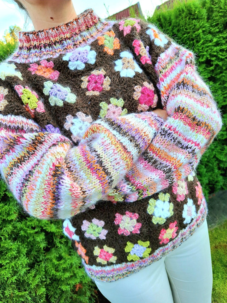 The MINI GRANNY Sweater. Instant PDF Knitting/ Crochet Etsy