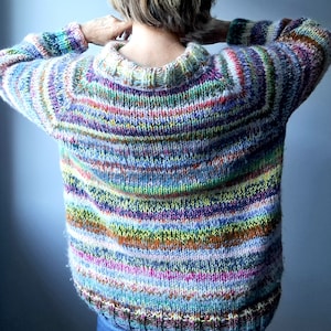 KNITTING PATTERN SWEATER Zerowaste Stina Knitting Pattern Sweater ...