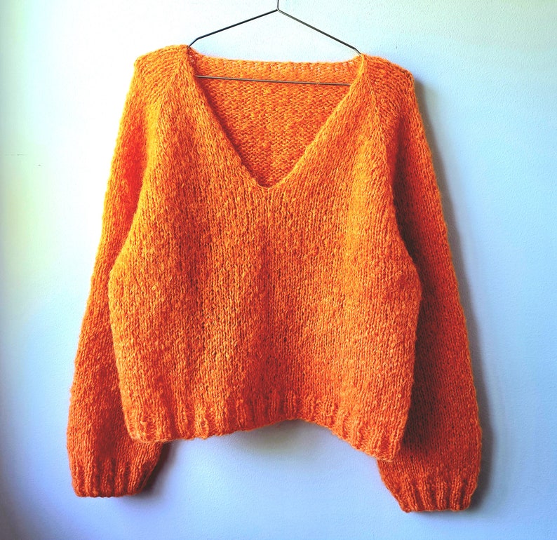 KNITTING PATTERN SWEATER.Siri Knitting Pattern Sweater. Beginnerfriendly Knitting Pattern Sweater.Top Down Knitting Pattern Sweater.Mohair. image 5