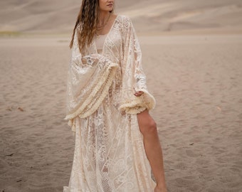 RENTAL DRESS - The Luna (Size Small - XL), Lace Dress, Bohemian, Photography Dress, Maternity, Photoshoot, Senior, Bridal Dress, Western