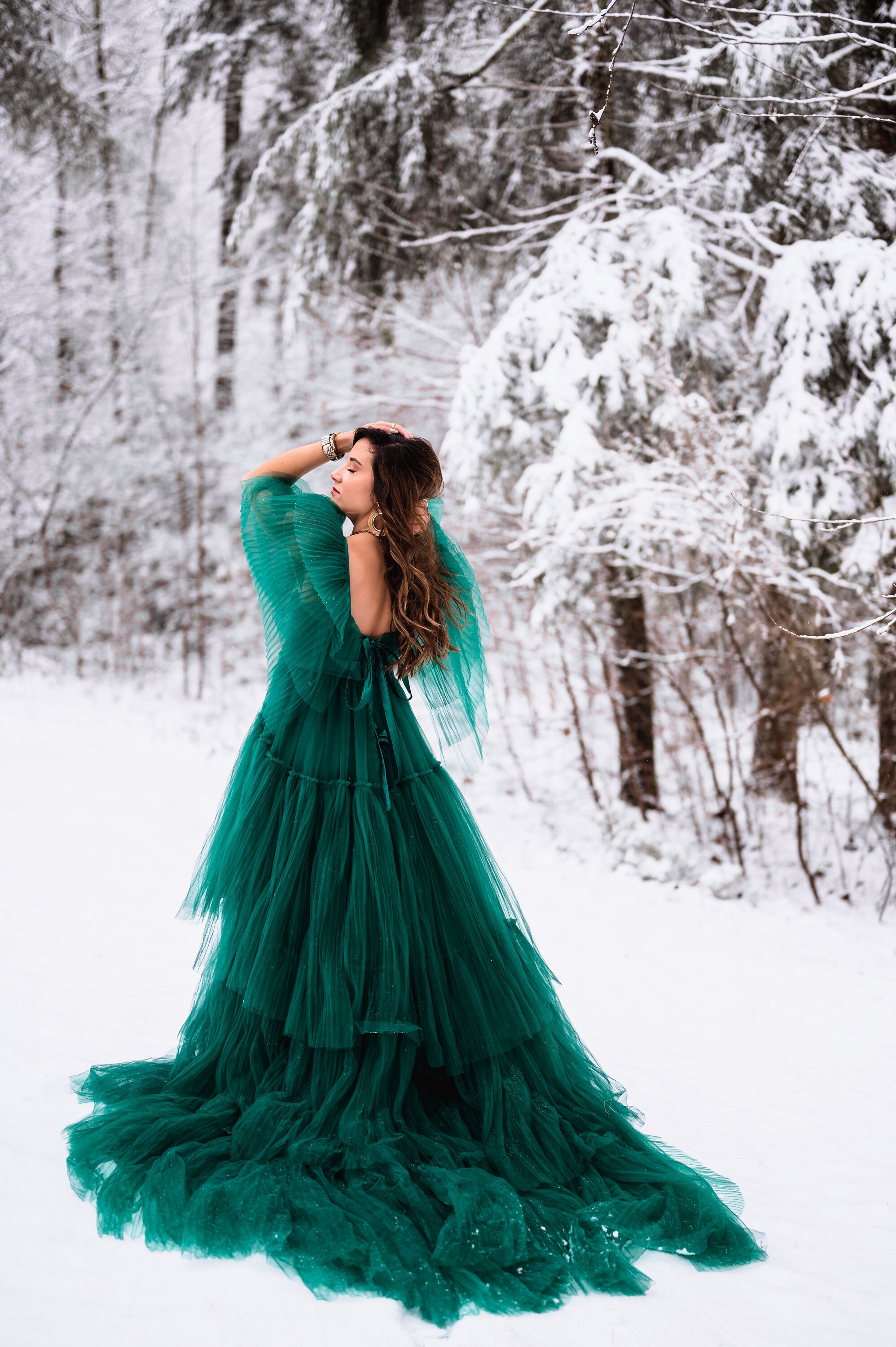 green emerald velvet dress Bhodie Dress in Emerald Woodland Wonder  Altar PDX