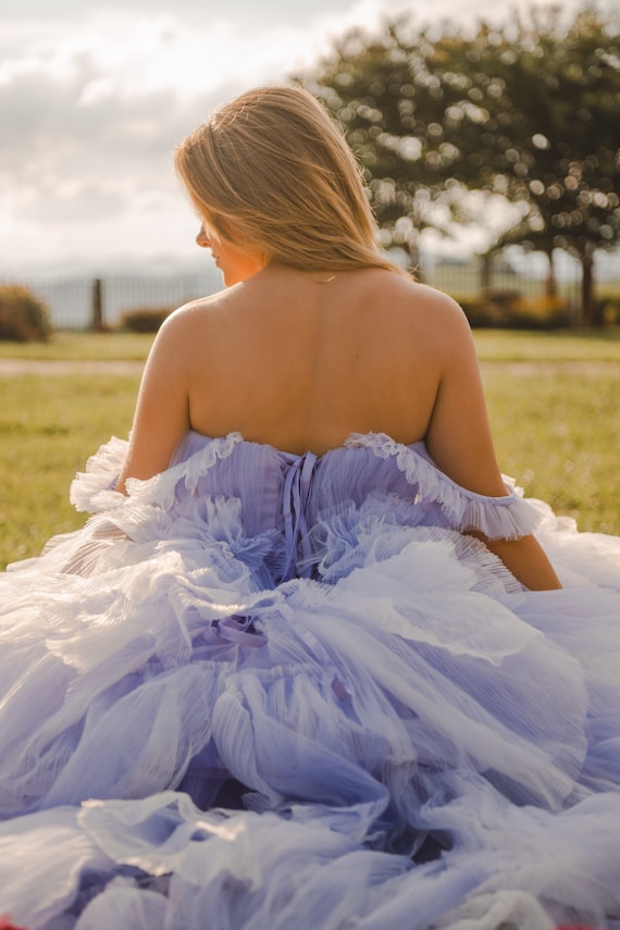 RENTAL DRESS - The Lily (Size 2-8 ), Gown, Tulle Dress, Prom, Petal Dress, Ball Gown Photography, Purple RENTAL DRESS - The Lily (Size 2-8 ), Gown, Tulle Dress, Prom, Petal Dress, Ball Gown Photography, Purple