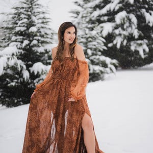 white lace formal dress WITH LONG SLEEVES style neckline (with hidden color_Eucalyptus Dark purple prom dress Color:Coastal Gray