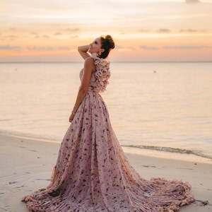 RENTAL DRESS - The Magnolia (Size 0-6),  Photography, Maternity, Engagement, Beach, Corset Back, Ruffles