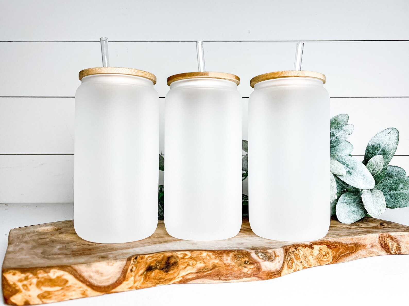 16 Oz Frosted Glass Tumbler Blanks for Sublimation Etsy