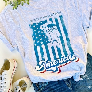 Disney Fourth of July Sam Eagle Muppets Salute to All Nations Unisex t-shirt