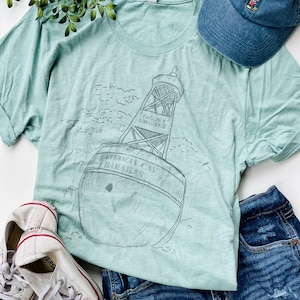 Disney Cruise Line Castaway Cay Buoy Pencil Drawing DCL Unisex t-shirt