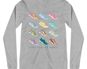 Girls Run The World Run Disney Disney HalbMarathon Prinzessinnen Unisex Langarm-T-Shirt