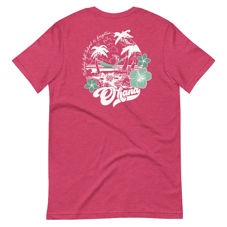 Disney Lilo and Stitch Ohana Tropical Hawaii Unisex t-shirt