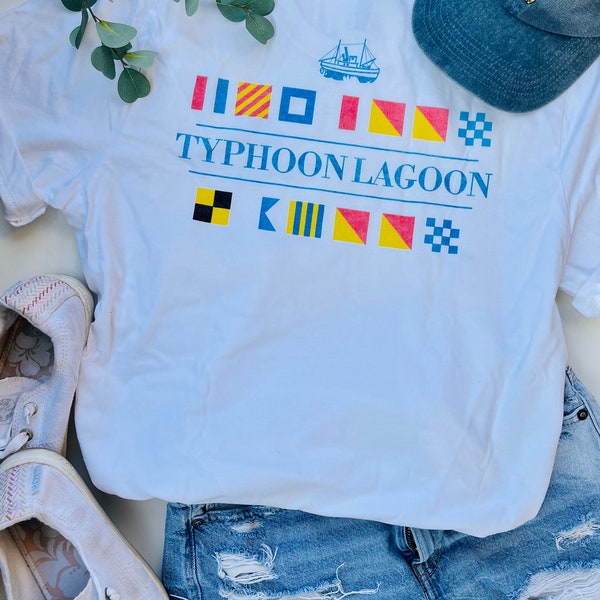 Disney's Typhoon Lagoon Water Park Nautical Flags Unisex t-shirt