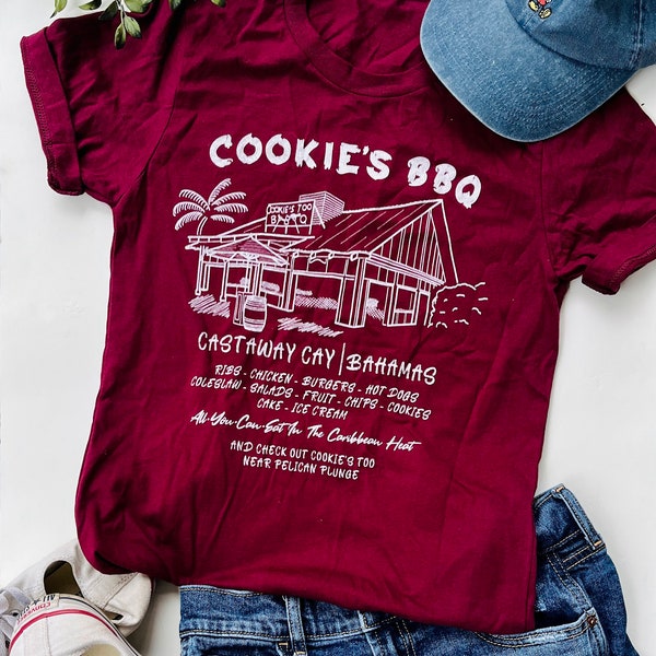 Disney Cruise Line Castaway Cay Cookie's BBQ Cookie's Too BBQ DCL Unisex t-shirt