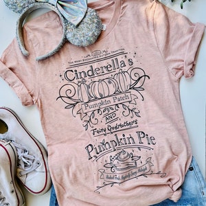 Cinderella&#39;s Pumpkin Patch Fairy Godmother Pumpkin Pie Disney Fall Halloween Unisex t-shirt