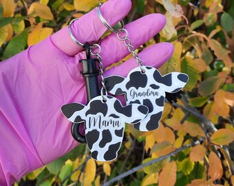 Mama Keychain | Gift for Mom | Cow Print | Heifer | Gift for Grandma