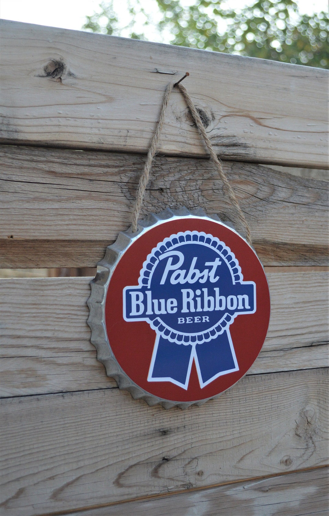 Beer Bottle Cap Wall Decor Galvanized Metal Sign Gift for Dad Gift for