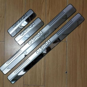 ドアシルスカッフプレート ウェルカムペダル ステンレススチール カースタイリングステッカー 日産 キャシュカイ J10 2009-2015用