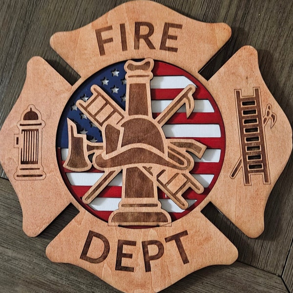 Fire Fighter Plaque ***DIGITAL FILE ONLY***