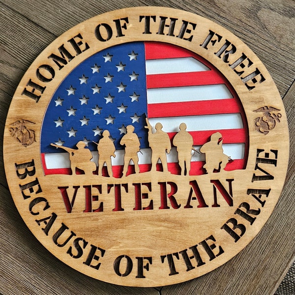 Veteran Plaque 3 layer ***DIGITAL FILE ONLY***