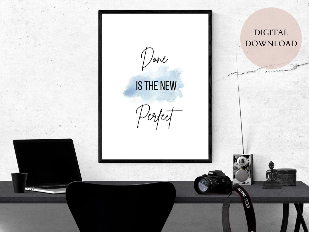 Motivational Home Office Printable Poster With Inspirational - Etsy - Mood-Boosting Home Office
