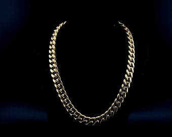 18K Gold Miami Cuban Link Chain 6mm, 8mm, 10mm, 12mm | Men&#39;s Jewelry | Hip Hop Necklace | Iced Out Necklace | LIFETIME WARRANTY