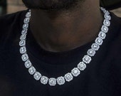 White Gold Silver Miami Cuban Link Chain 6mm / 8mm / 10mm White Gold Silver Miami Cuban Link Chain 6mm / 8mm / 10mm
