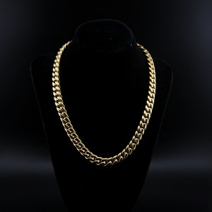 18K Gold Miami Cuban Link Chain | Men's Jewelry | Hip Hop Necklace | Iced Out Necklace | LIFETIME WARRANTY