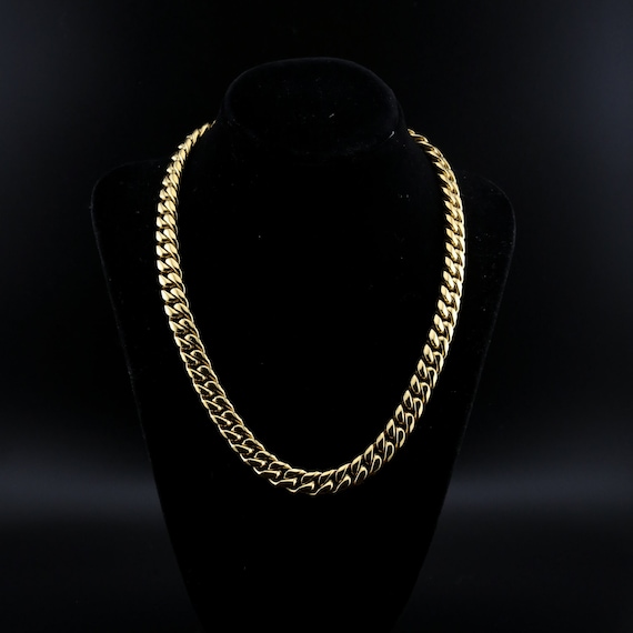 18Kゴールド マイアミキューバンリンクチェーン | メンズジュエリー