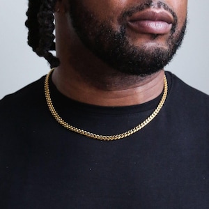 18k Gold Miami Cuban Link Chain 4-12 mm | Men's Jewelry | Hip Hop Necklace | Iced Out Necklace | LIFETIME WARRANTY