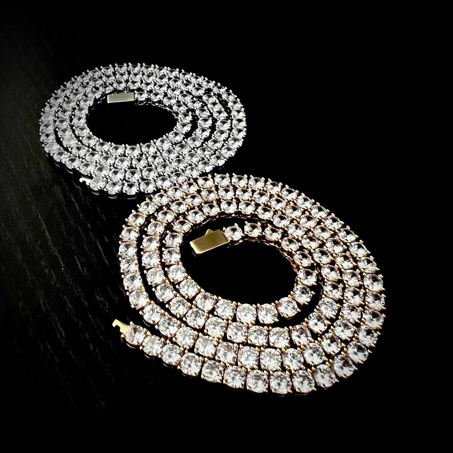 5mm Iced Out Diamant VVS Tennis Kette Herrenschmuck Diamant Halskette