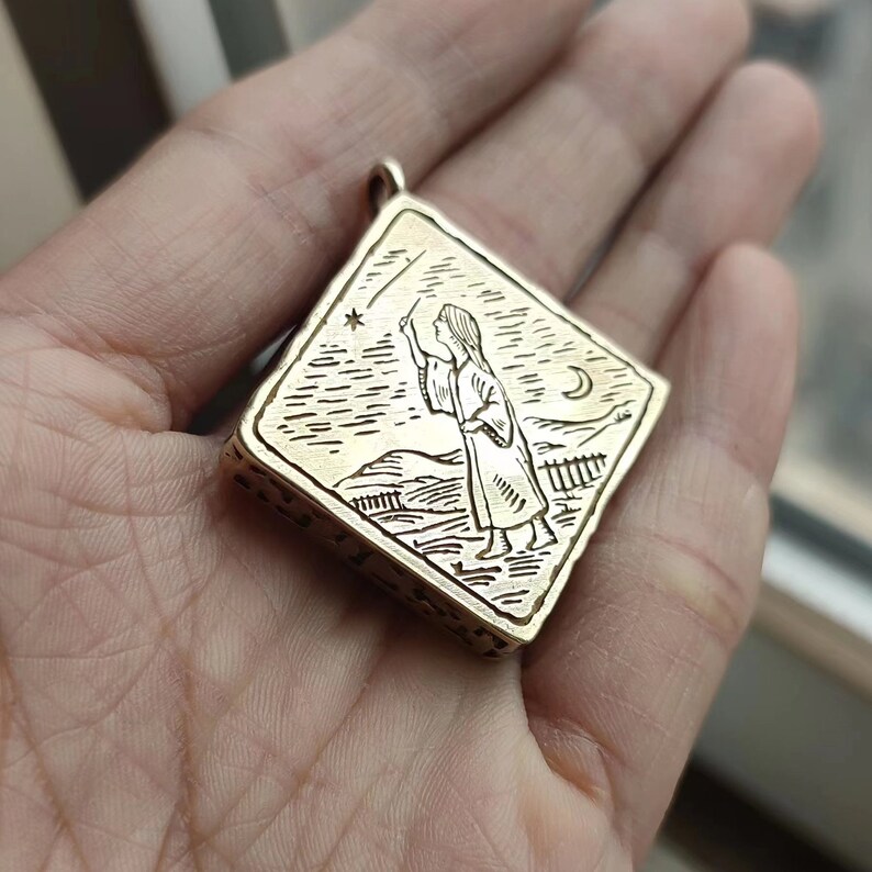 Elden Ring Stargazer Heirloom Talisman Brass Metal Necklace Etsy