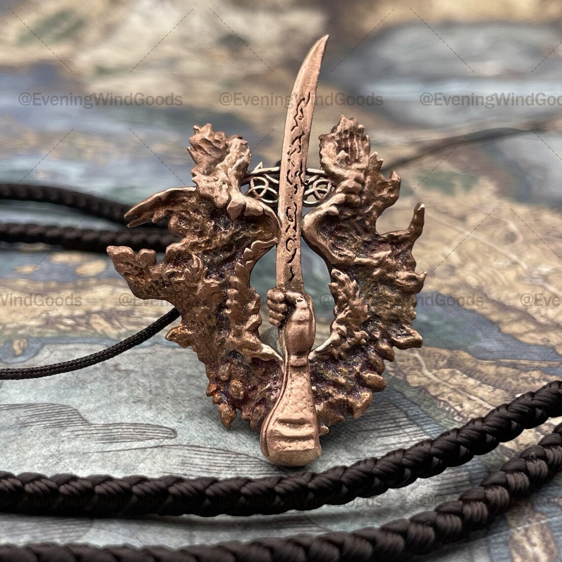 Elden Ring Inspired Necklace Rotten Winged Sword Insignia Etsy