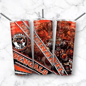 Mascot Cincinnati Bengals Tumbler Sublimation Design