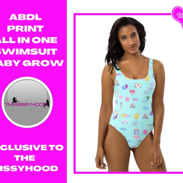 ABDL PRINT One-Piece Swimsuit/baby grow