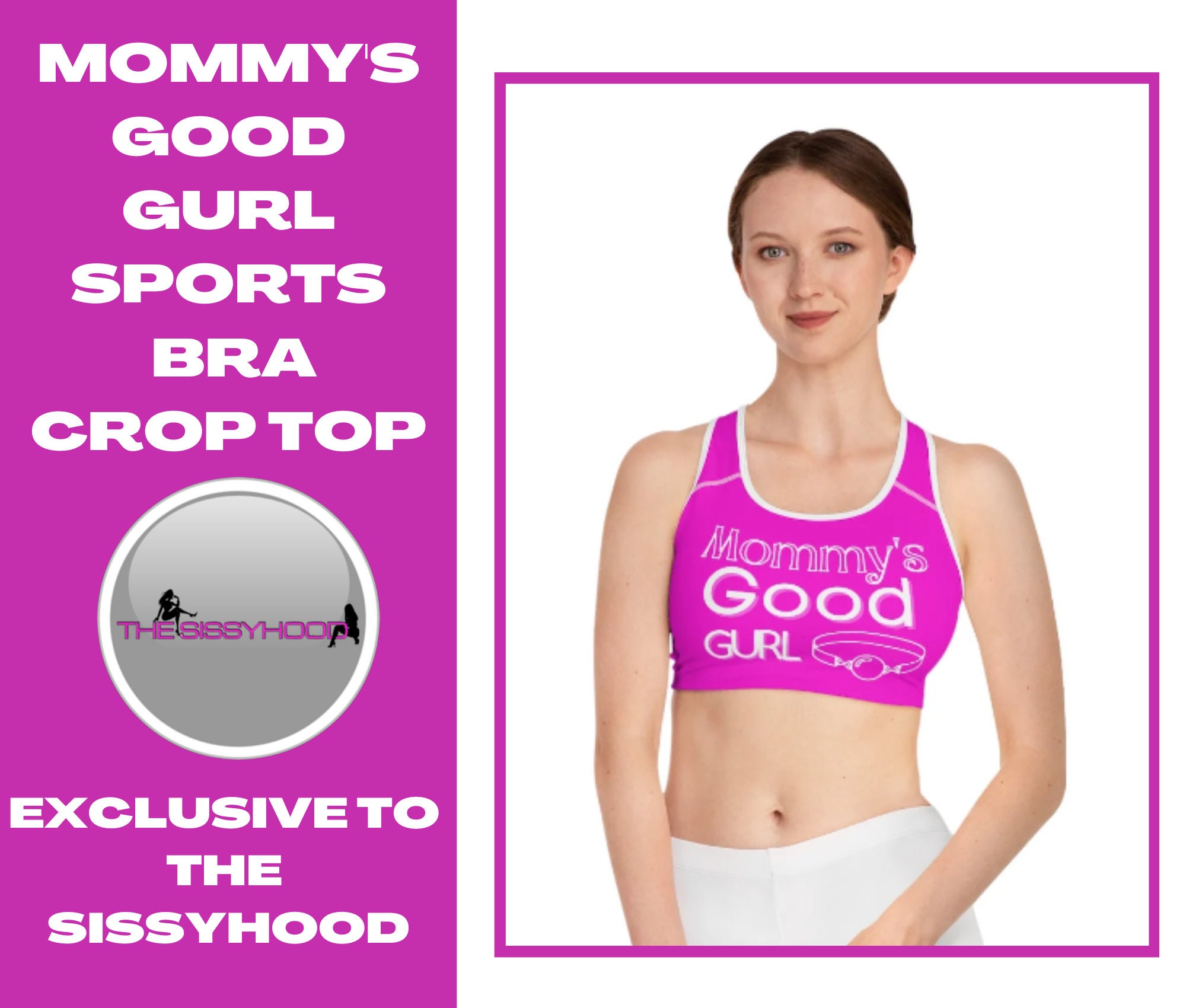 Mommys Good Girl Sports Bra picture
