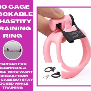 Male Fufu Clip Penis Training Device Light Plastic Trainings clip pink &  clear colour 1 pcs Sex Toy For Bondage Lock Panty Chastity
