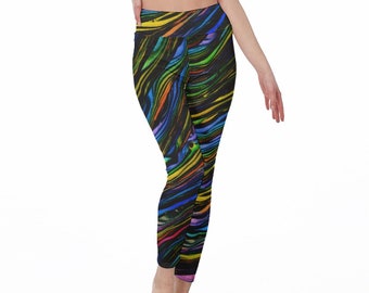 ACTIVEWEAR LEGGINSY, ATHLETIC LEGINSY, Elastyczny pas Elastyczne legginsy fitness dla kobiet, Seksowne spodnie do jogi Prezent dla żony