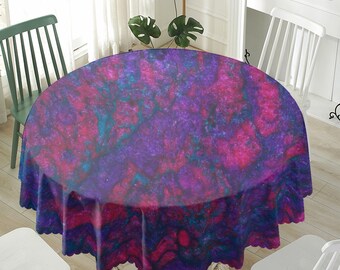 Wasserabweisende Tischdecke | Rund 180g/qm im einzigartigen und farbenfrohen Designdruck.