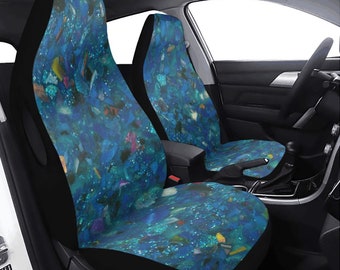 Funda universal para asiento de coche de poliéster con funda de asiento gruesa. Diseño divertido y único.