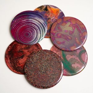 unique handmade colorful epoxy resin coasters setunique colorful coasters set