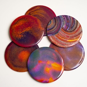 unique handmade colorful epoxy resin coasters setunique colorful coasters set