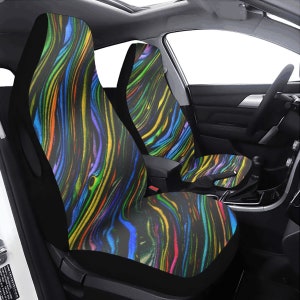 Universal polyester car seat cover with thickened seat case. Fun and unique design.
